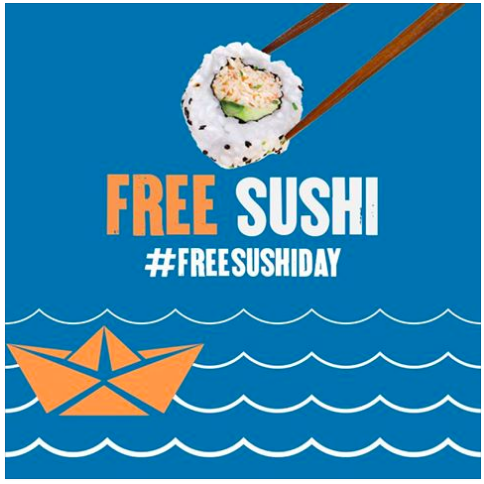 PF Chang’s: FREE Sushi