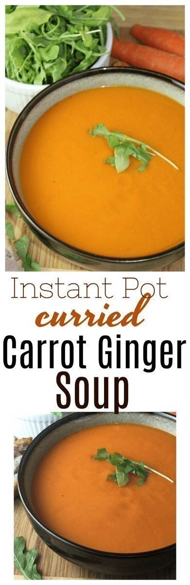 Take garden fresh carrots to a new level with this Curried Carrot Ginger Soup, made quickly and easily in the Instant Pot!