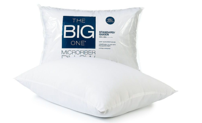 Kohl’s: The Big One Microfiber Pillow $2.54