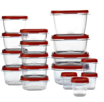 Rubbermaid 34 pc Easy Find Lids Storage Containers $8.50
