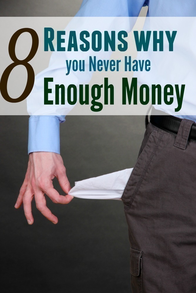 8 Reasons Why you Never Have Enough Money