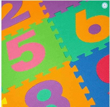 Kids’ Foam Floor Number Puzzle Mat (10 pc) $9.77