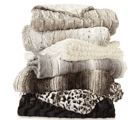 Cannon Faux Fur Throw just $8.99
