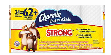 24 ct Charmin Giant Roll (62 Regular Rolls) $8.99