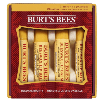Burt’s Bees Holiday 4 pk Lip Balm Set $5