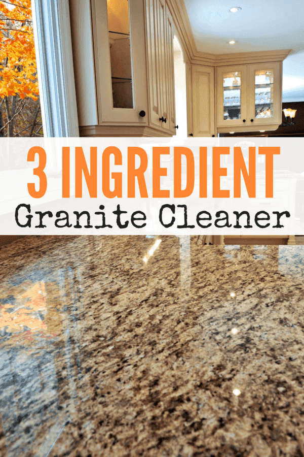 This simple DIY Granite Cleaner is easy to make at home, and will help you preserve your beautiful granite counters for years!