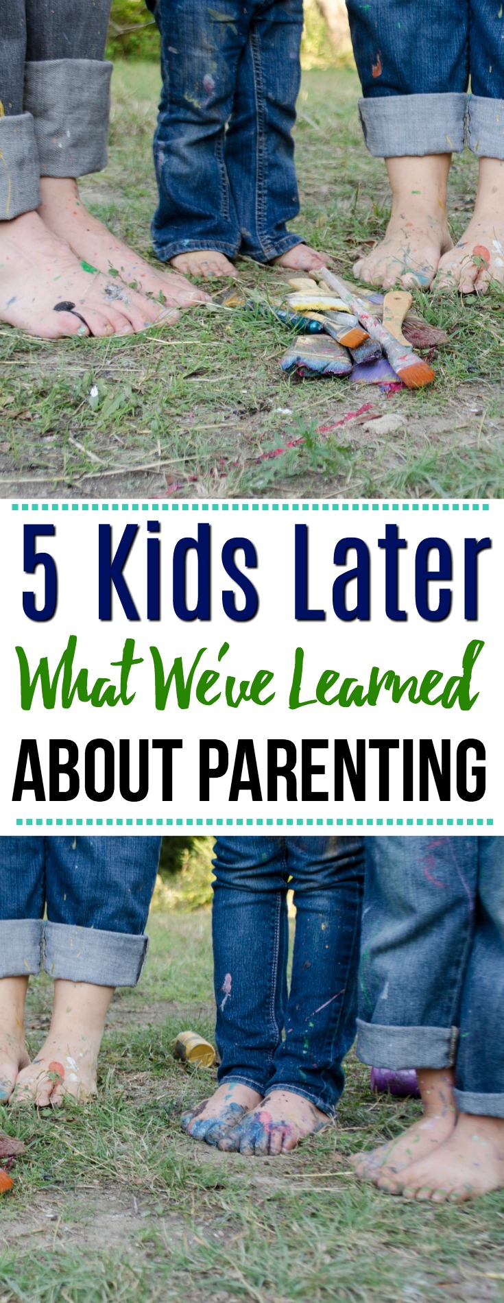 Sixteen years later, we're parents of five kids, and if anything rings true, it's that we have learned quite a bit along the way.  It didn't take us long to realize that we truly don't have it together as much as we think, or thought we do.  #parenting #kids #family