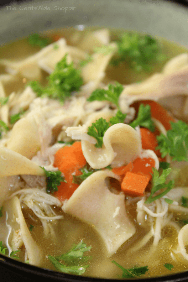 Simple, healthy ingredients come together in this delicious and comforting chicken noodle soup, made quickly in the Instant Pot!