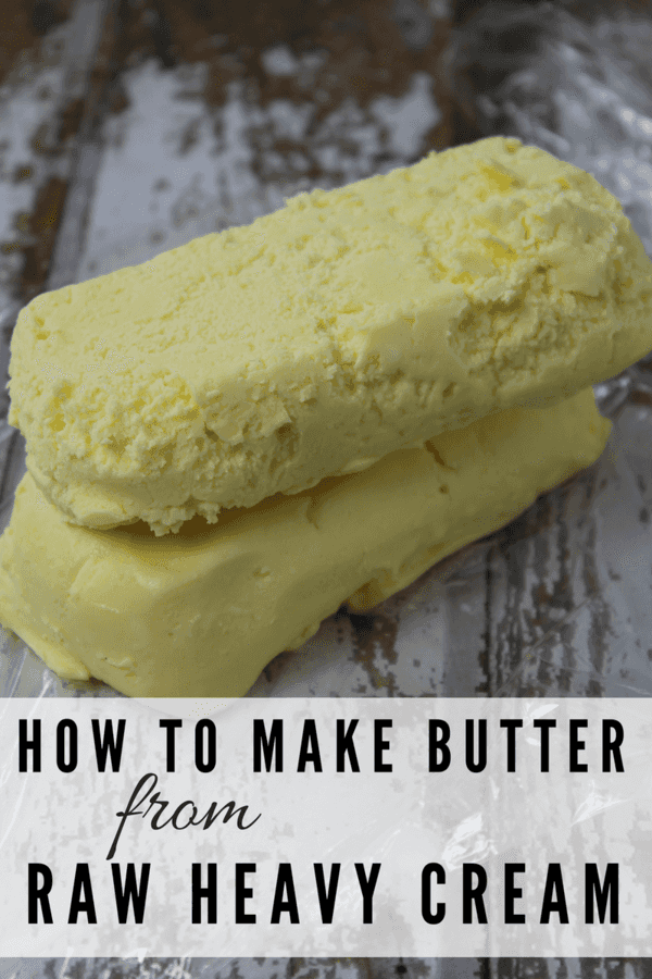 Making butter is incredibly easy and gratifying - this is just one of many steps to making your own at home.