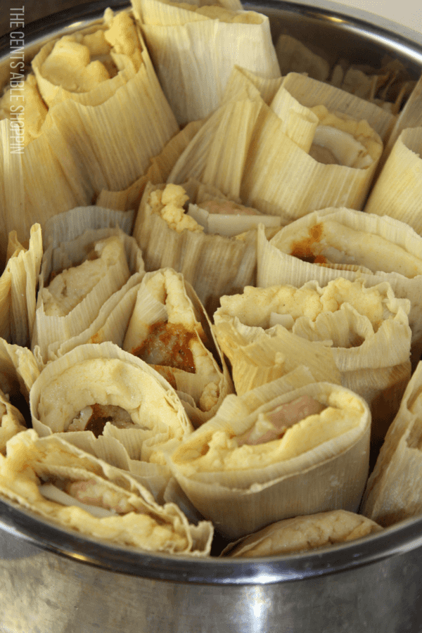 The traditional Mexican tamale filled with beans and cheese, some with potatoes, mole and cheese, and steamed in your Instant Pot in 30 minutes!