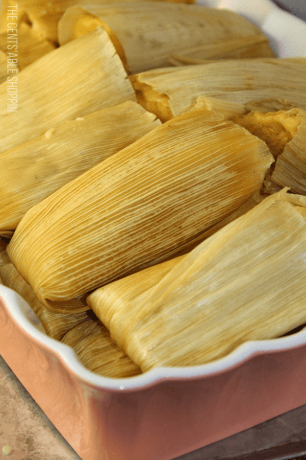 The traditional Mexican tamale filled with beans and cheese, some with potatoes, mole and cheese, and steamed in your Instant Pot in 30 minutes!