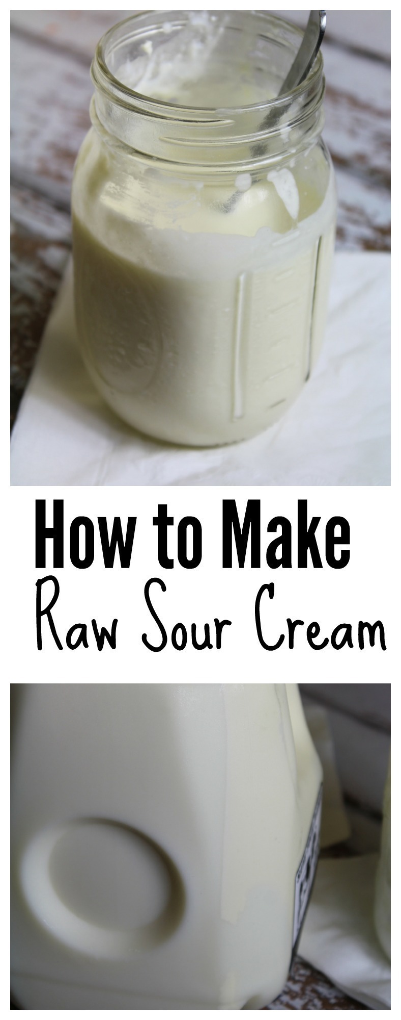 Making your own raw sour cream is incredibly easy - here are two methods!