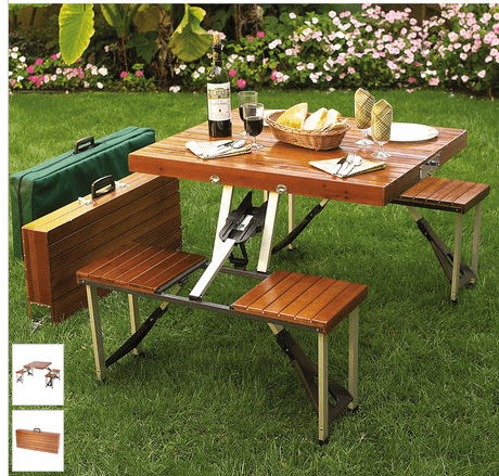 Brown Portable Picnic Table Set $99 (reg. $170)