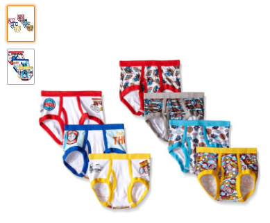Amazon: Thomas the Train 7 pk Boys Briefs $10