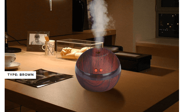 LED Ultrasonic Aroma Aromatherapy Air Humidifier $11 + FREE Shipping