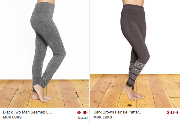 Muk Luk Seamed Leggings $8.99