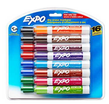 Amazon: EXPO 16 ct Dry Erase Markers $7.49
