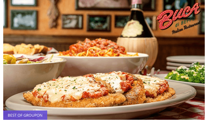 50% OFF at Buca di Beppo