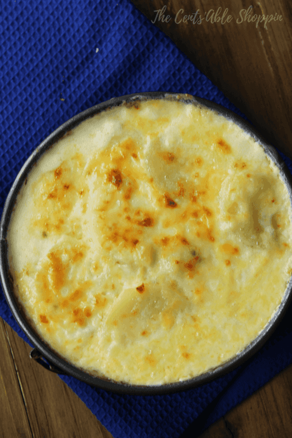 Sliced potatoes baked in a thick, cheesy sauce we know as au-gratin potatoes. Perfect for a side dish!