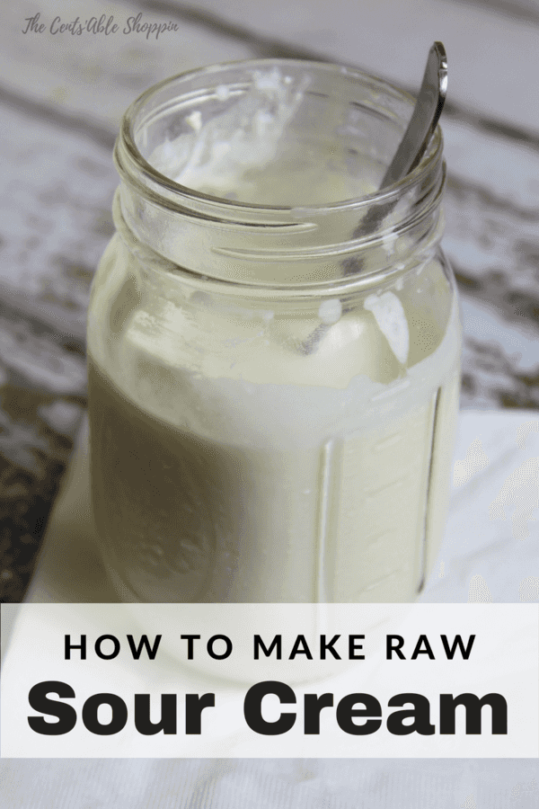 Making your own raw sour cream is incredibly easy - here are two methods!
