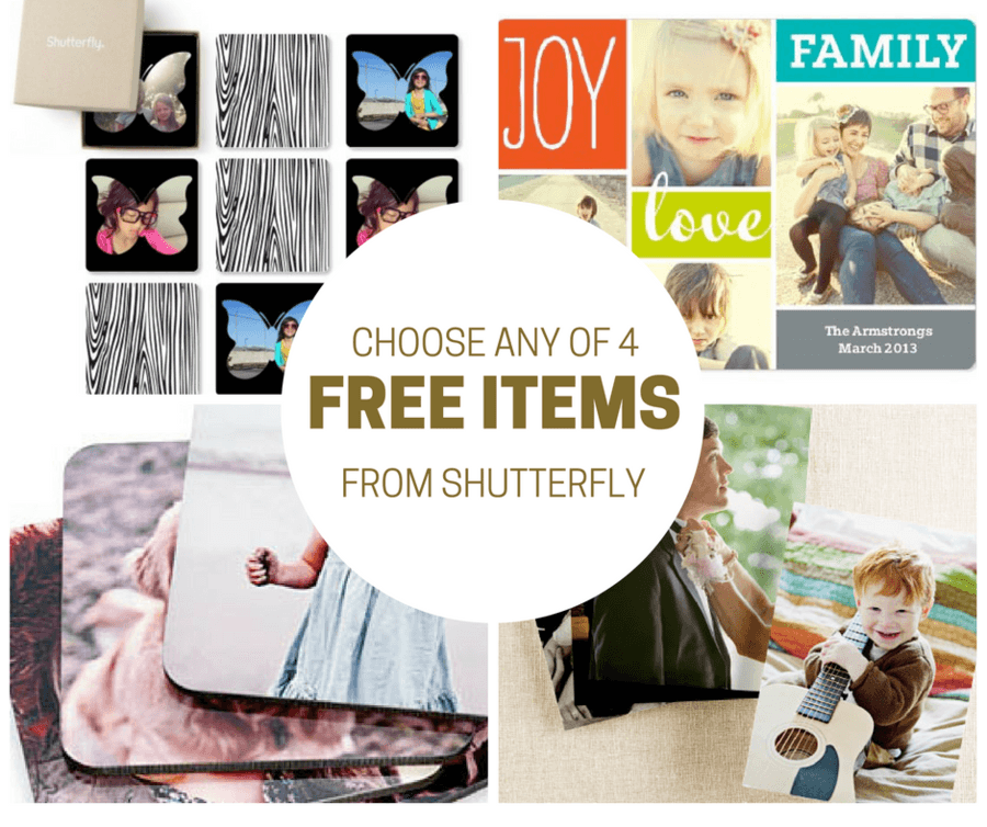 Shutterfly: Choose 1 of 4 FREE Items