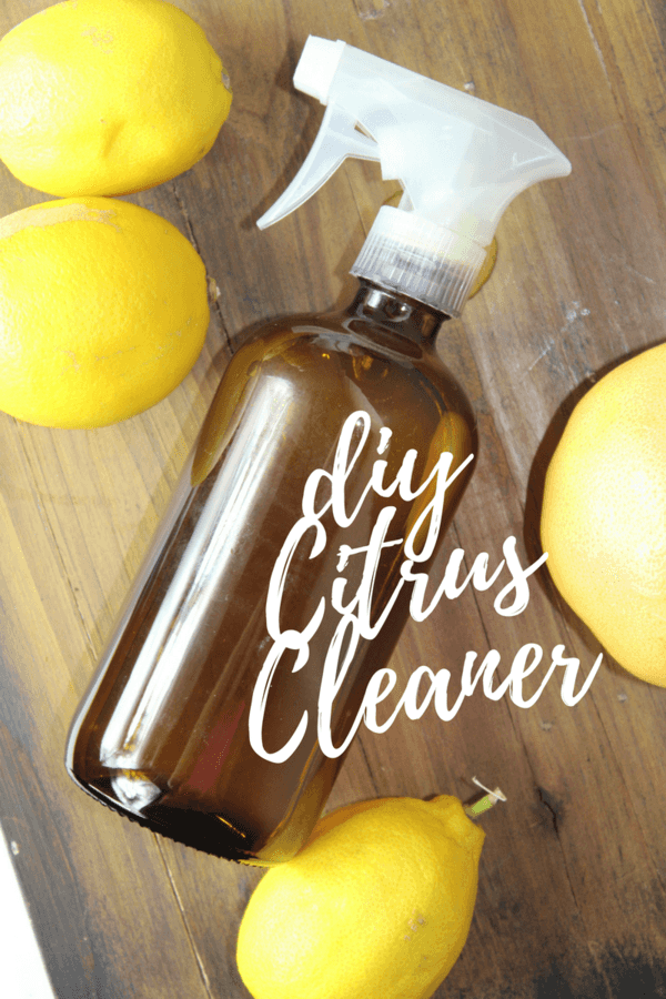 Homemade citrus cleaner is an easy way to use up your citrus peels and makes a wonderful cleaner for kitchens, surfaces, bathrooms and more! #citrus #cleaner #DIY #peel #citruspeel #oranges #grapefruit #lemon #lime #homemadecleaner