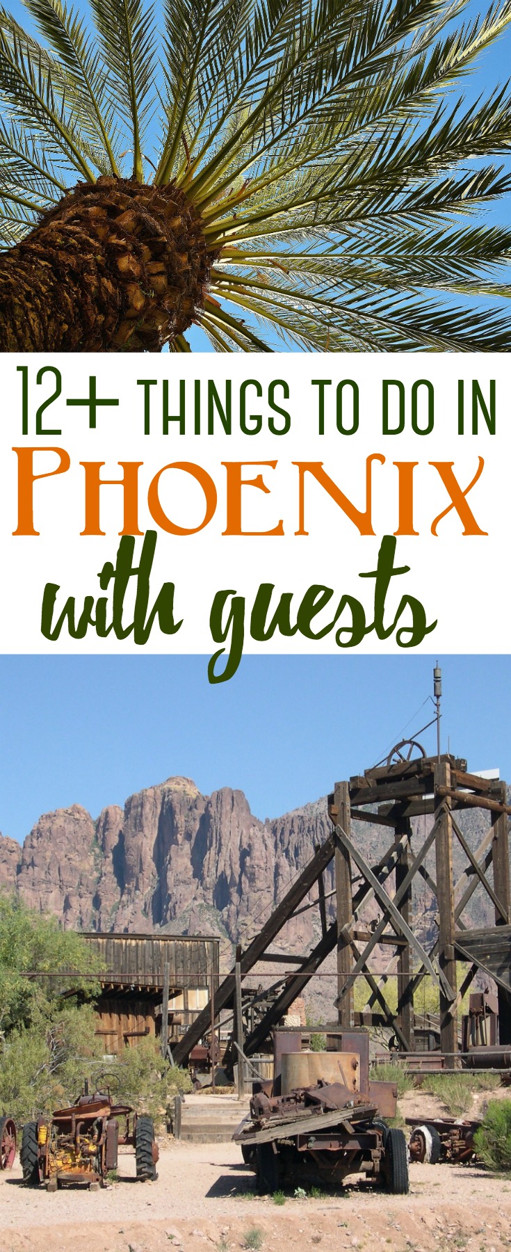 Phoenix is full of unique attractions for out of town visitors. Here are over a dozen things to do that will showcase Arizona's history to family and friends who may come to visit. #Phoenix #Southwest #Arizona #AZ #attractions #thingstodo #familyfriendly