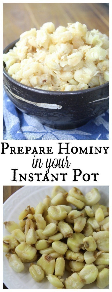 Use your Instant Pot to take soaked corn (Nixtamal) and transform it into Hominy for your next bowl of homemade posole!