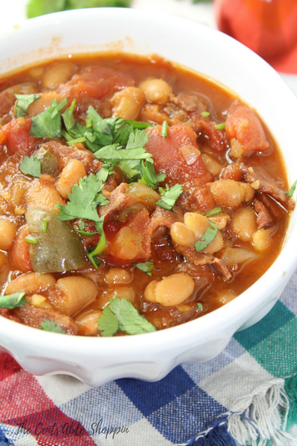 Peruano or Pinto beans cooked in a zesty and delicious mixture of spices, beer and vodka in under an hour in the Instant Pot.