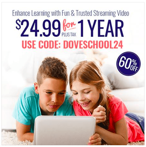 60% OFF 1-Year Subscription to the Dove Channel
