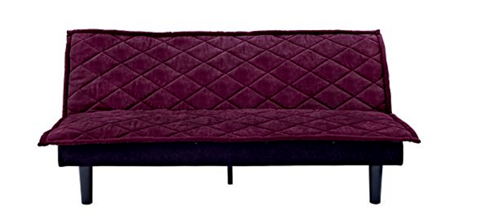 Amazon: Tufted Upholstered Fold Down Futon $99