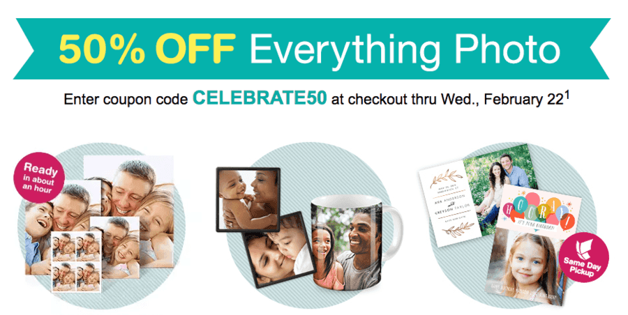 Walgreens: 50% OFF Photo Order