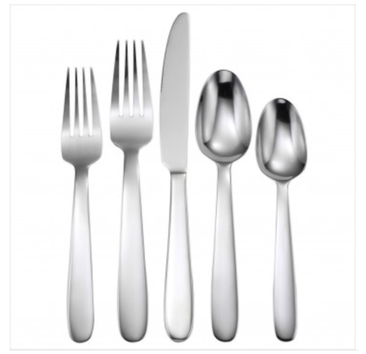 Oneida: Anchor Hocking 20 pc Flatware Sets $16