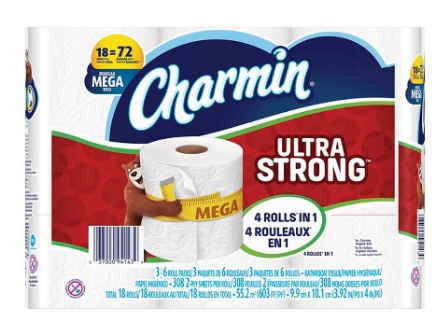Target: 54 Mega Rolls Charmin Toilet Paper $35.97