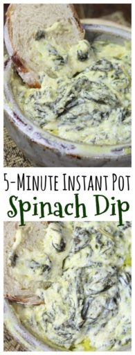 Instant Pot Spinach Dip