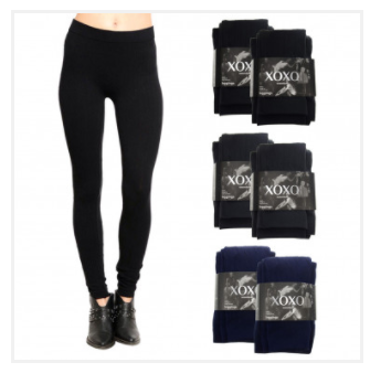 2pk XOXO Seamless Fleece-Lined Leggings $14 + FREE Shipping