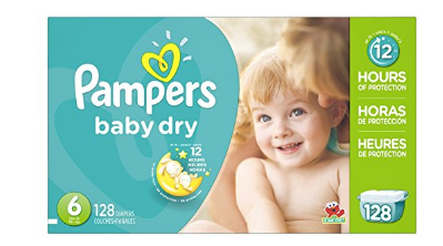 Amazon: Pampers Baby Dry 128 ct just $14