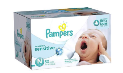 Amazon: Pampers Swaddlers Newborn Size 80 ct just $15