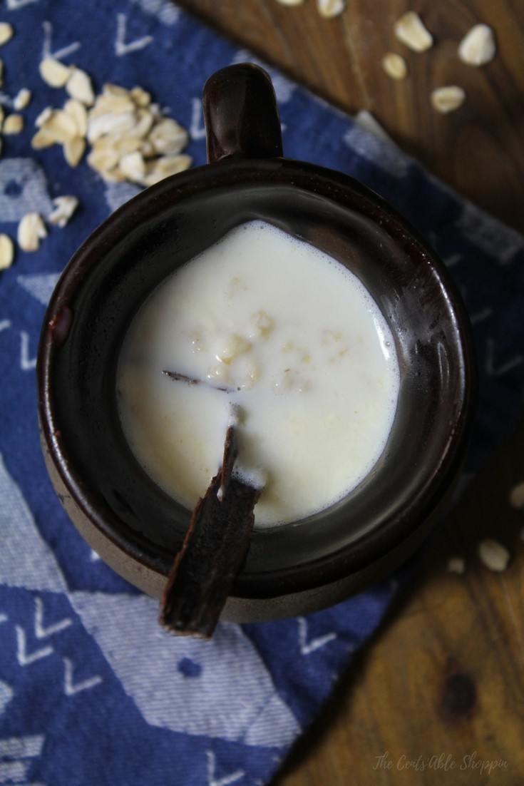 Atole de Avena combines milk, sugar, oats and cinnamon in a traditional Mexican beverage that is wonderful when served alongside Mexican sweet bread.