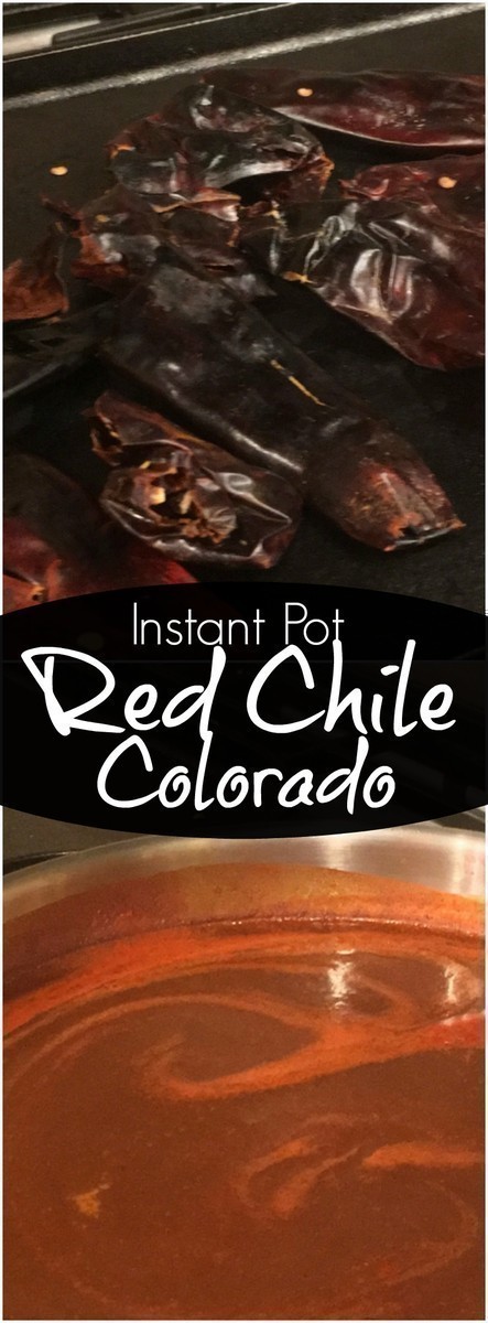 This Red Chile Colorado is super easy to make in the Instant Pot and is excellent used with enchiladas, burritos, and even drizzled over tamales.  #InstantPot #chile #chilecolorado #pressurecooker #Mexican