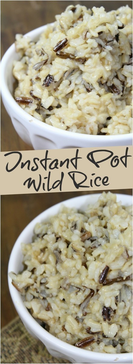 Wild rice cooks up easily in the Instant Pot in 30 minutes or less.