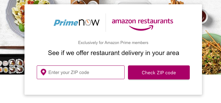 Amazon Restaurants: $10 OFF Your First Order of $20 or More