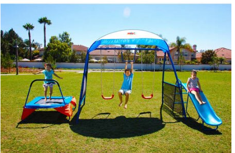 IronKids Cooling Mist Fitness Playground Metal Swing Set $189