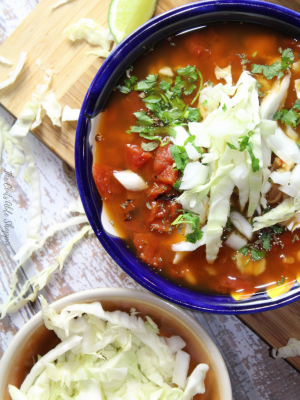 Vegetarian Posole with Frijoles and Hominy