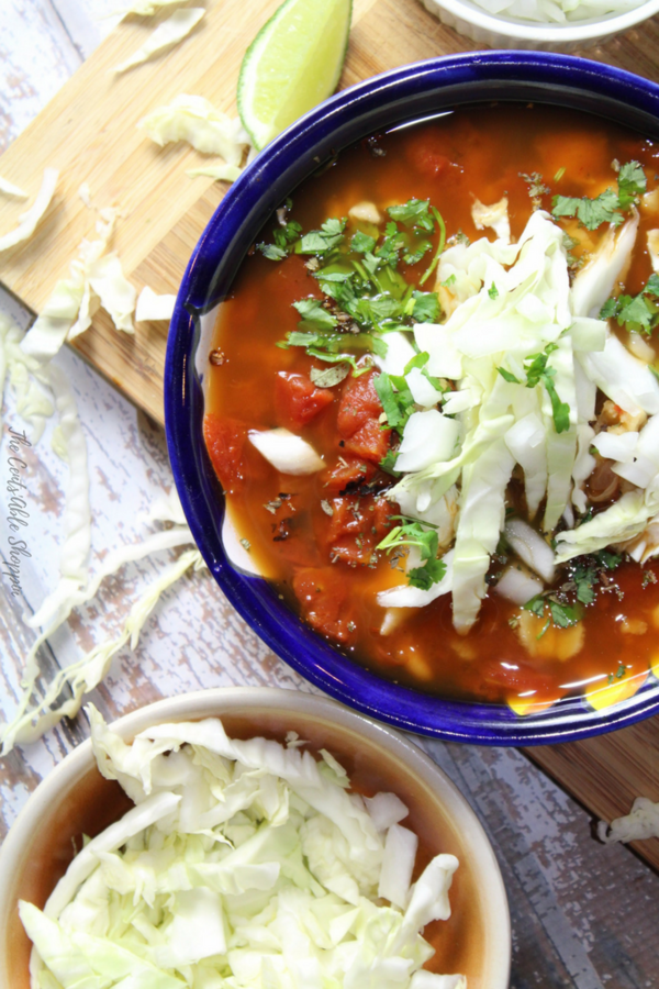 Vegetarian Posole with Beans and Hominy