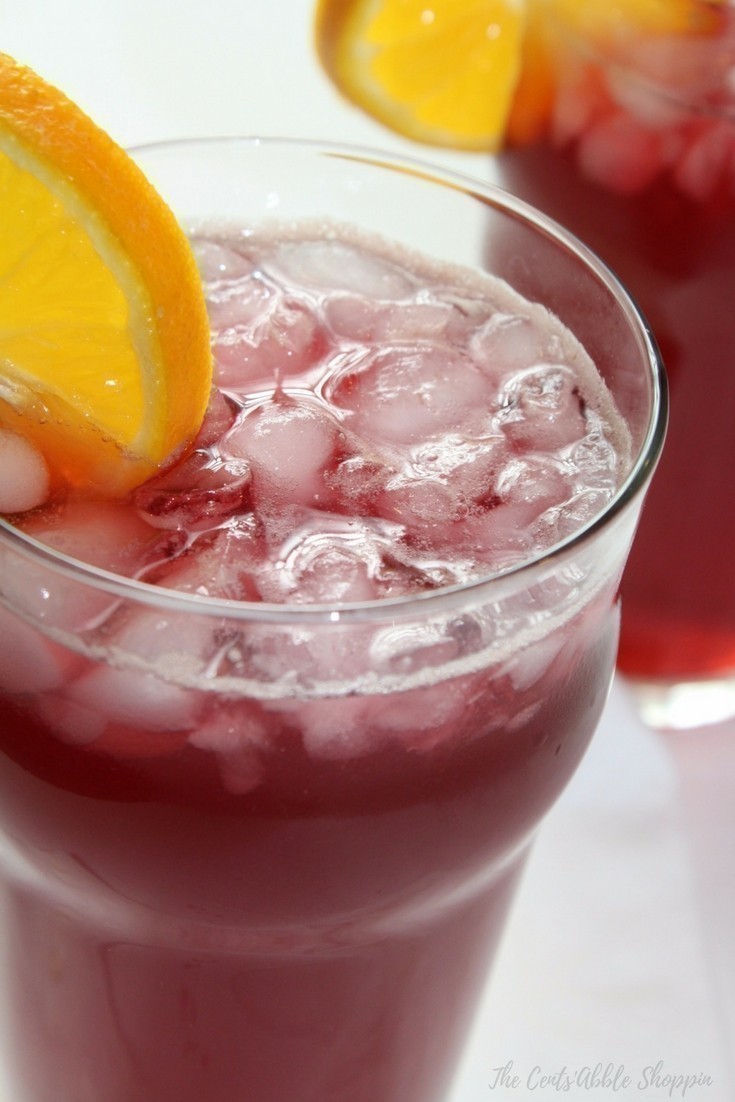 Agua de Jamaica is a typical agua fresca that accompanies meals in Mexico. It is made with dried hibiscus flowers, water and the sweetener of your choice.