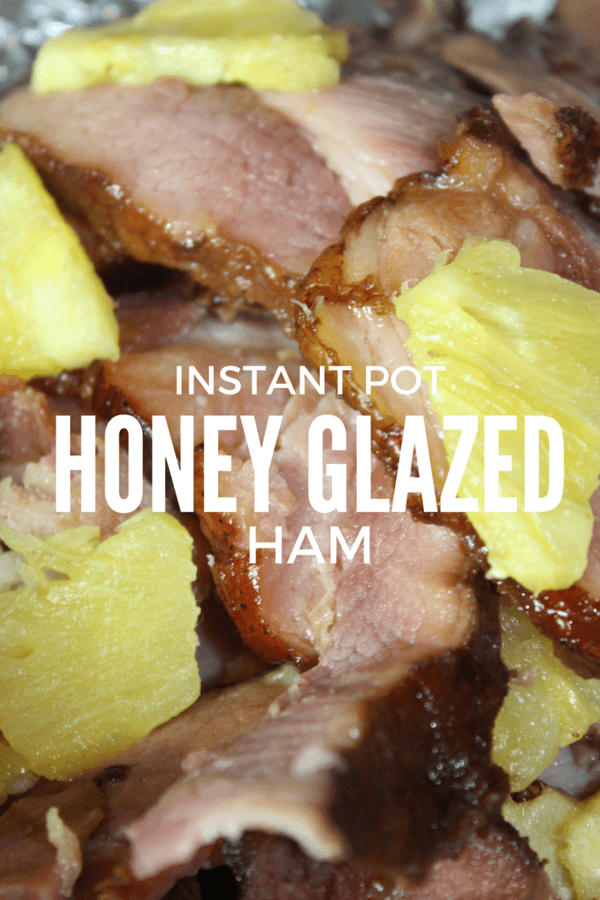 Brown sugar, honey and pineapple sweetens up this Honey Glazed Ham in your Instant Pot in mere minutes!