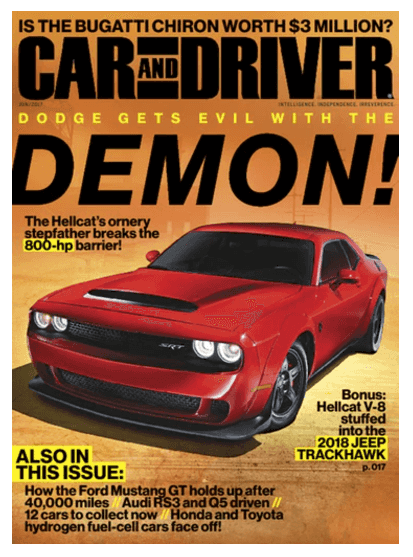4 Years to Car and Driver Magazine just $12