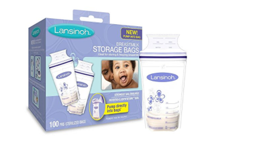 Amazon: 100 ct Lansinoh Breastmilk Storage Bags $10.25