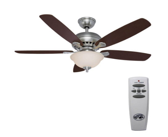 Hampton Bay Southwind 52 in. Brushed Nickel Ceiling Fan $67